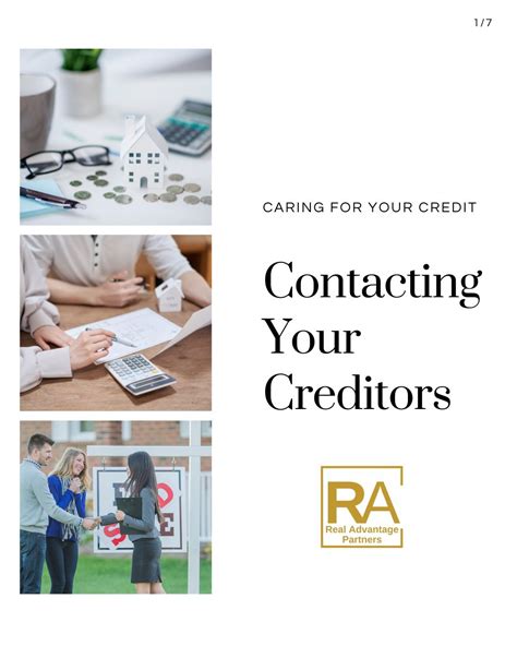 Contacting Your Creditor